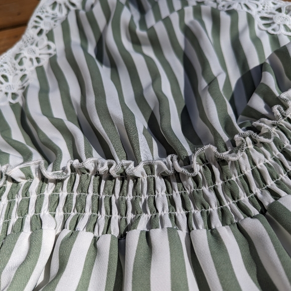 Lauren Stripe Sleeveless Fit & Flare Dress size Large - Picture 7 of 9